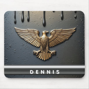 Tapis De Souris Pendentif Aigle Royal Métallique Liquide