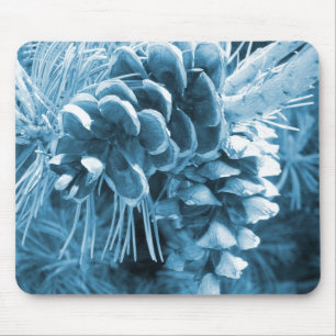 Tapis De Souris Pénecone bleu glacé primitif