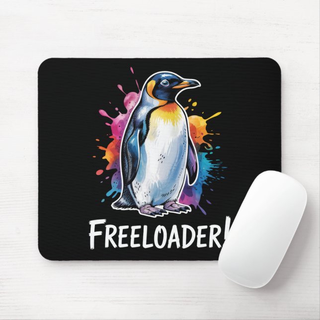 Tapis De Souris Penguin Freeloader Résiste à la politique (Avec souris)