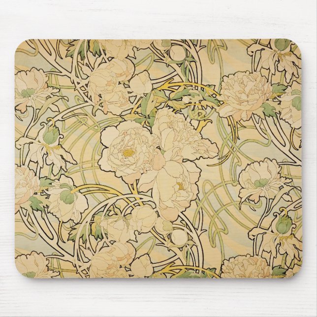 Tapis De Souris Peonies 1897 (Devant)