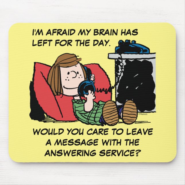 Tapis De Souris Peppermint Patty sur le téléphone (Devant)