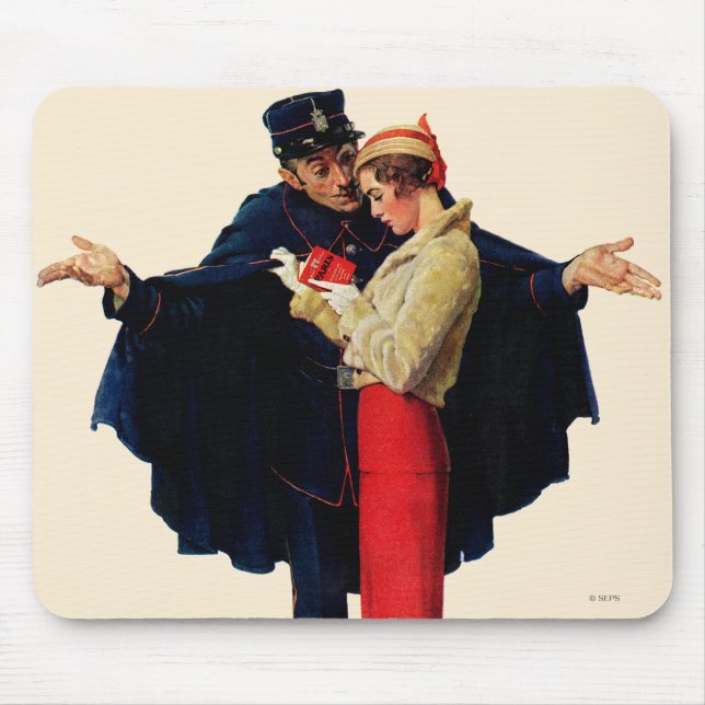 Tapis De Souris Perdu à Paris (Devant)