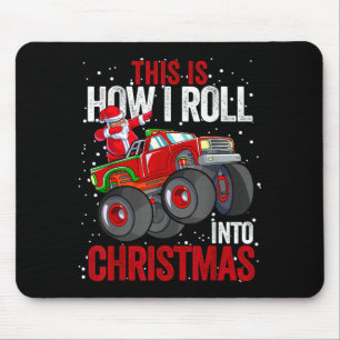 Tapis De Souris Père Noël Afro-Américain camion monstre C
