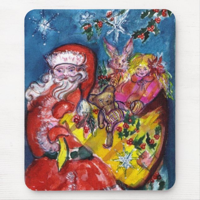 TAPIS DE SOURIS PÈRE NOËL AVEC CADEAUX (Devant)