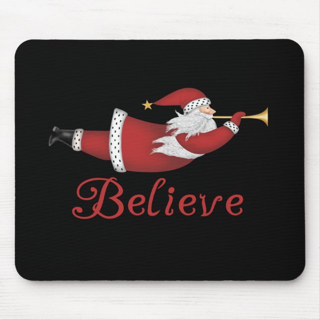 Tapis De Souris Père Noël croient (Devant)
