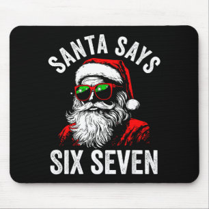 Tapis De Souris Père Noël dit six sept 67 6 7 Meme Noël Gen Alp