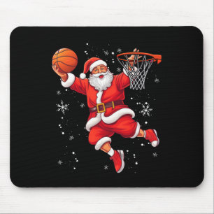 Tapis De Souris Père Noël drôle jouant Sketll Joyeux Noël B