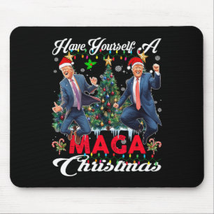 Tapis De Souris Père Noël drôle Trump Passez un joyeux méga Noël