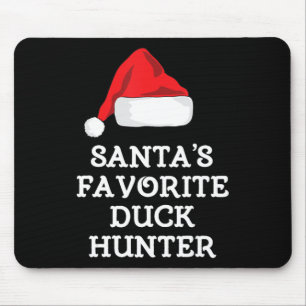 Tapis De Souris Père Noël Favori Chasseur de canard cadeau Noël Fu