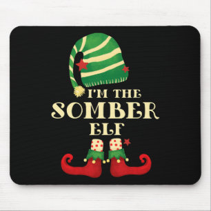 Tapis De Souris Père Noël Le Somber Elf Noël Correspondant Vache F