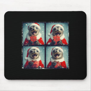 Tapis De Souris Père Noël Phoque Océan Animal Photographie Sea Lio