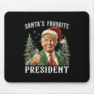 Tapis De Souris Père Noël Président favori Funny Trump Noël X