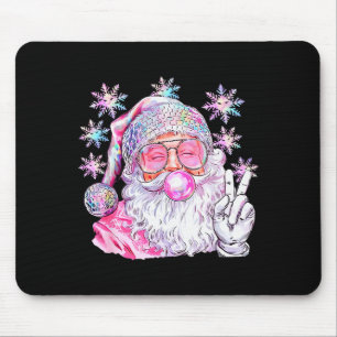 Tapis De Souris Père Noël Rétro Vintage Noël Nk Sungles Bubble Gu