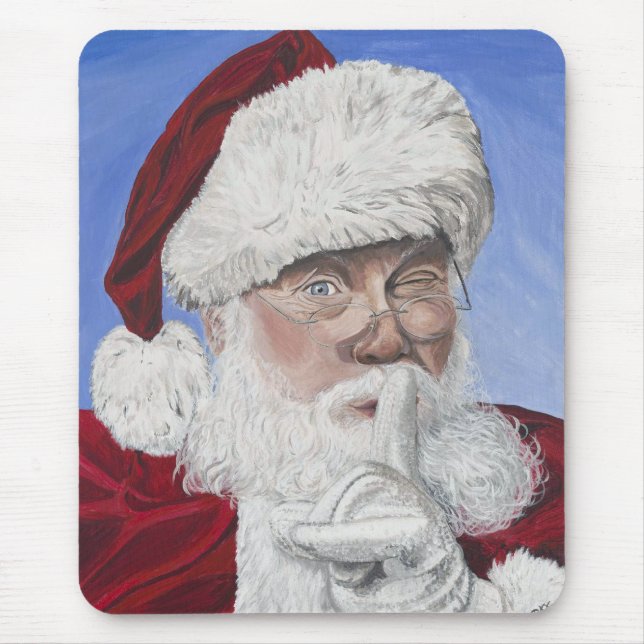 Tapis De Souris Père Noël secret (Devant)