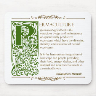 Tapis De Souris Permaculture - un vert et un brun de la définition