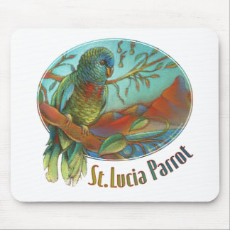 Tapis De Souris Perroquet du St Lucia
