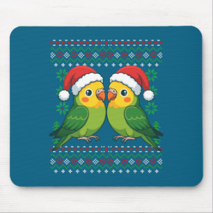 Tapis De Souris Perruche de Noël Sweat de Noël dégueu Perruches Lo