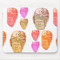 Perruque drôle Mousepad de ruche de Donald Trump