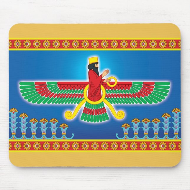 Tapis De Souris Persan Faravahar de Zoroastrian (Devant)