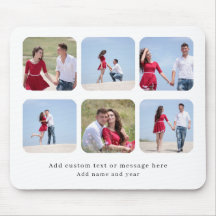 Personalized 6 Photo Collage with Custom Text