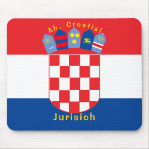 Tapis De Souris Personalized Croatian Flag