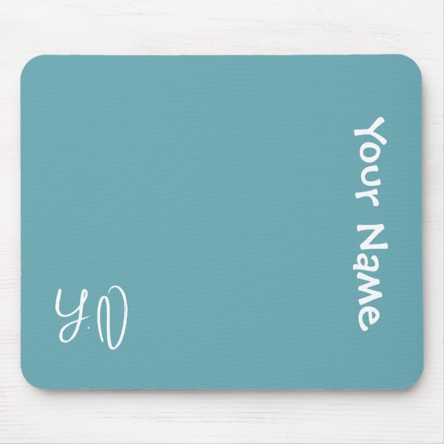 Tapis De Souris Personalized Cute Mouse Pad – Name & Initials Gift (Devant)