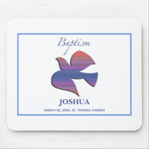 Tapis De Souris Personnalisable, Adulte Baptême Dove