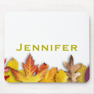 Tapis De Souris Personnalisé Automne en chute Feuilles