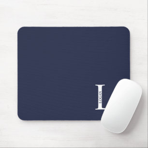 Tapis de souris personnalisé avec monogramme et no