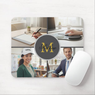 Tapis de souris personnalisé avec monogramme et qu