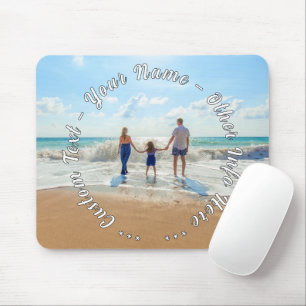 Tapis de souris personnalisé avec votre photo et t