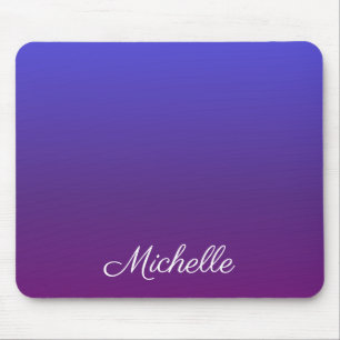 Tapis De Souris Personnalisé bleu et violet ombre
