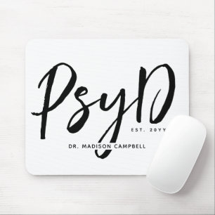 Tapis De Souris Personnalisé Elegant PsyD Docteur en Psychologie