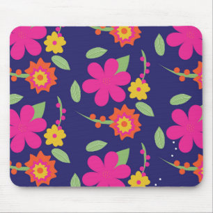 Tapis de souris personnalisé floral jardin hippie