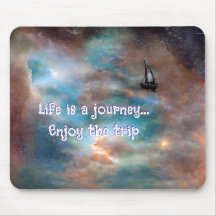 Personnalisé "La vie est un voyage" Mousepad