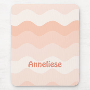 Tapis De Souris Personnalisé Peach Wavy