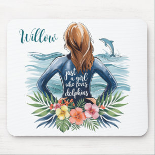 Tapis de souris personnalisé pour fille qui aime l