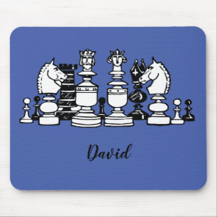 Tapis de souris personnalisé sur le thème d'échecs
