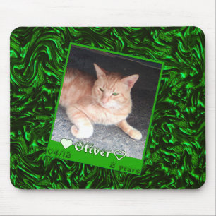 Tapis De Souris Personnaliser cadre photo chat animal, texture mét