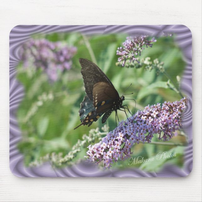 Tapis De Souris Personnaliser de papillon de Bush de papillon (Devant)