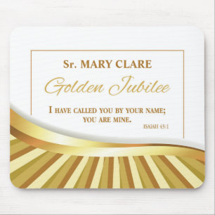 Tapis De Souris Personnaliser, Jubilé d'or de la vie religieuse