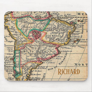 Tapis De Souris Personnaliser la carte des débuts de l'Amérique du