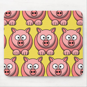 Tapis De Souris Personnaliser Mousepad de porc mignon pour enfants