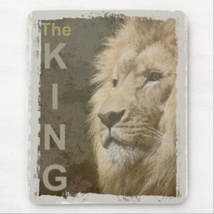 Tapis De Souris Personnaliser Pop Art Photo Lion Tête Le Roi