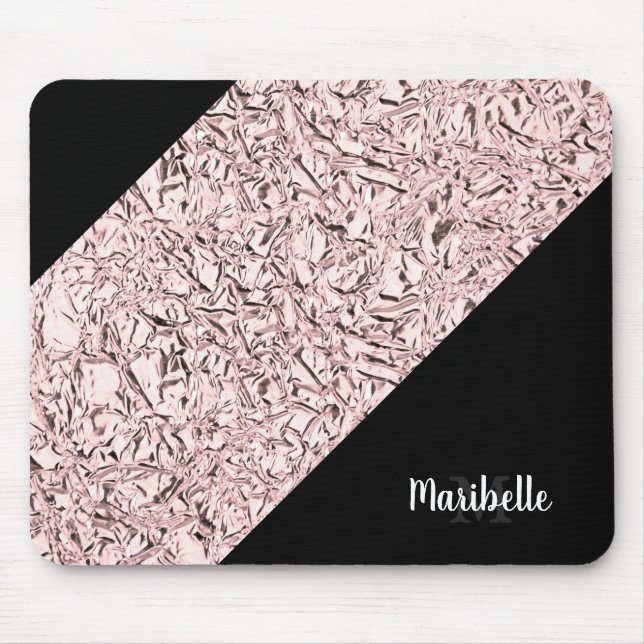 Tapis De Souris Personnalisez la Parties scintillant Rose Blushed  (Devant)