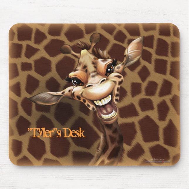 Tapis De Souris "Personnalisez-moi !" Girafe (Devant)