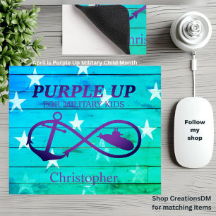 Tapis De Souris Personnalisez Purple Up pour les sous-marins pour 