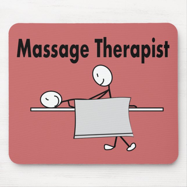 Tapis De Souris Personne de bâton de thérapeute de massage (Devant)