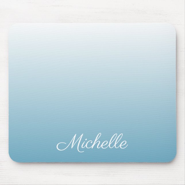 Tapis De Souris Personnel gradient ombre angel blue (Devant)