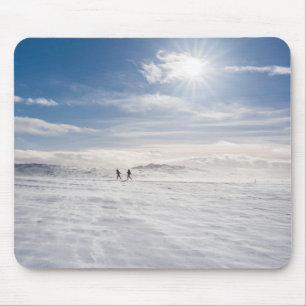 Tapis De Souris Personnes marchant sur la neige, Islande
